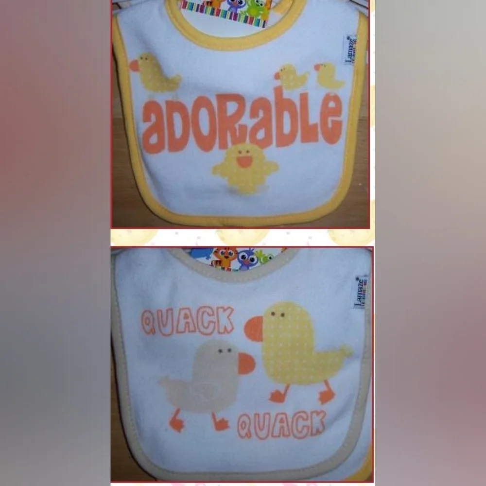 Lamaze So Cute Yellow Duck Bib Set